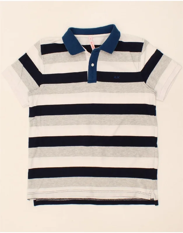 SUN68 Boys Polo Shirt 13-14 Years Multicoloured Striped Cotton