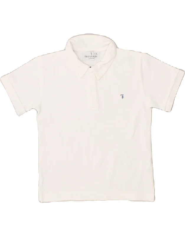 TRUSSARDI JUNIOR Boys Polo Shirt 6-7 Years White