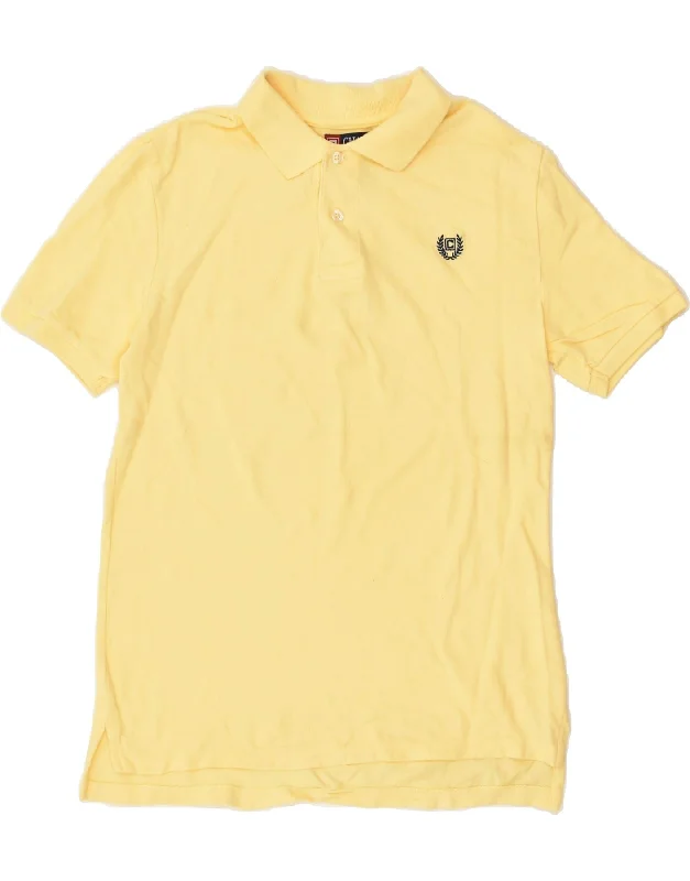 CHAPS Boys Polo Shirt 14-15 Years Large  Yellow Cotton