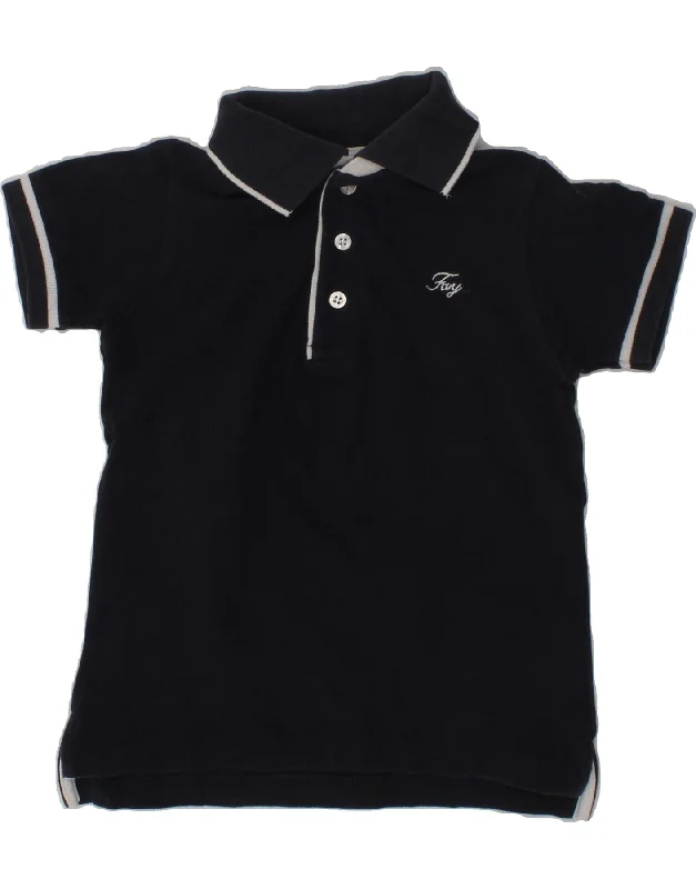 FAY Boys Polo Shirt 3-4 Years Navy Blue