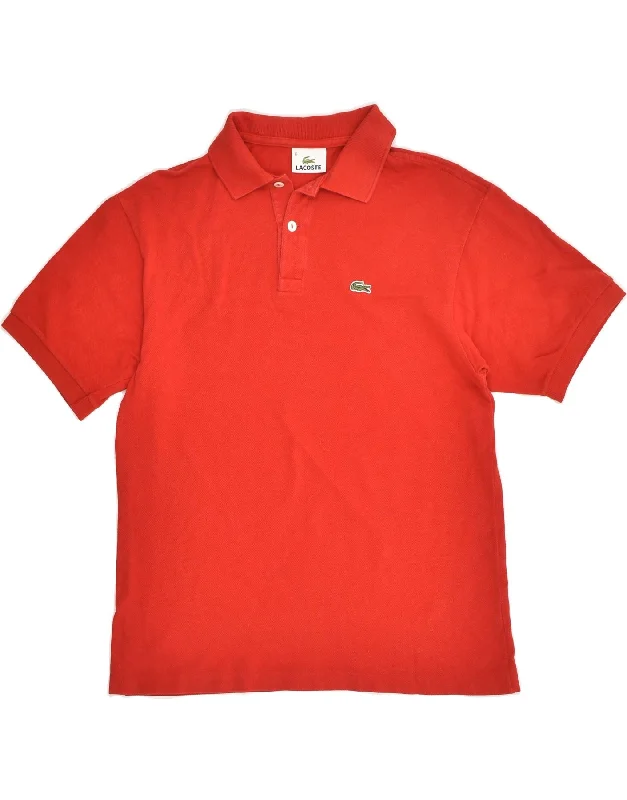 LACOSTE Boys Polo Shirt 15-16 Years Red Cotton