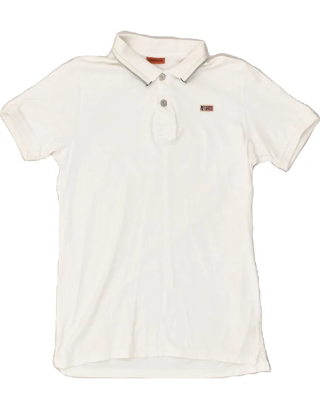 NAPAPIJRI Boys Polo Shirt 13-14 Years Off White