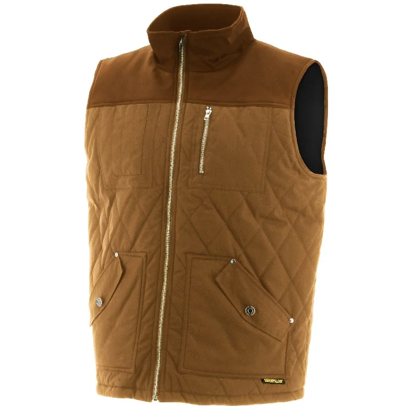 Waxed Cotton Vest Brown XXL