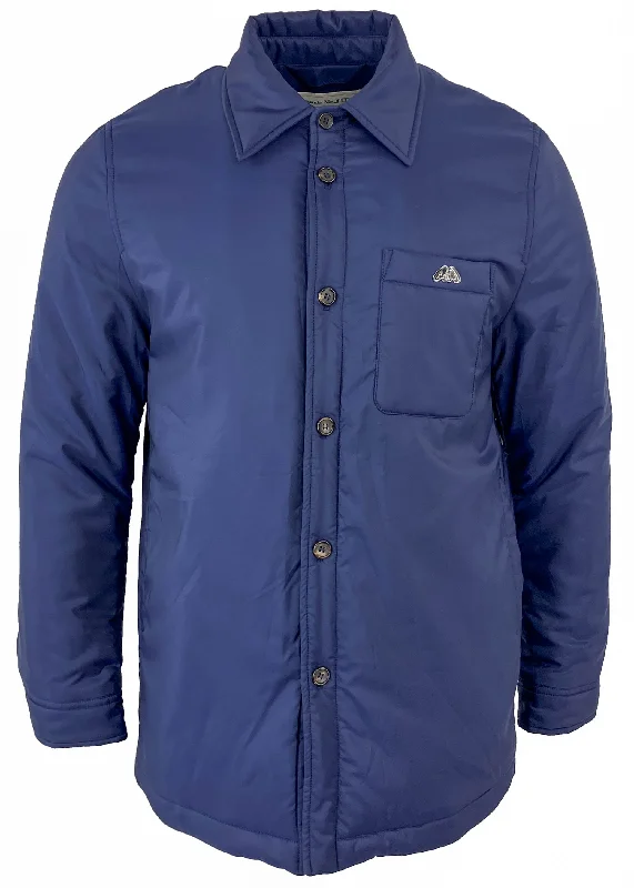 Alexander McQueen Nylon Shirt Jacket in Navy