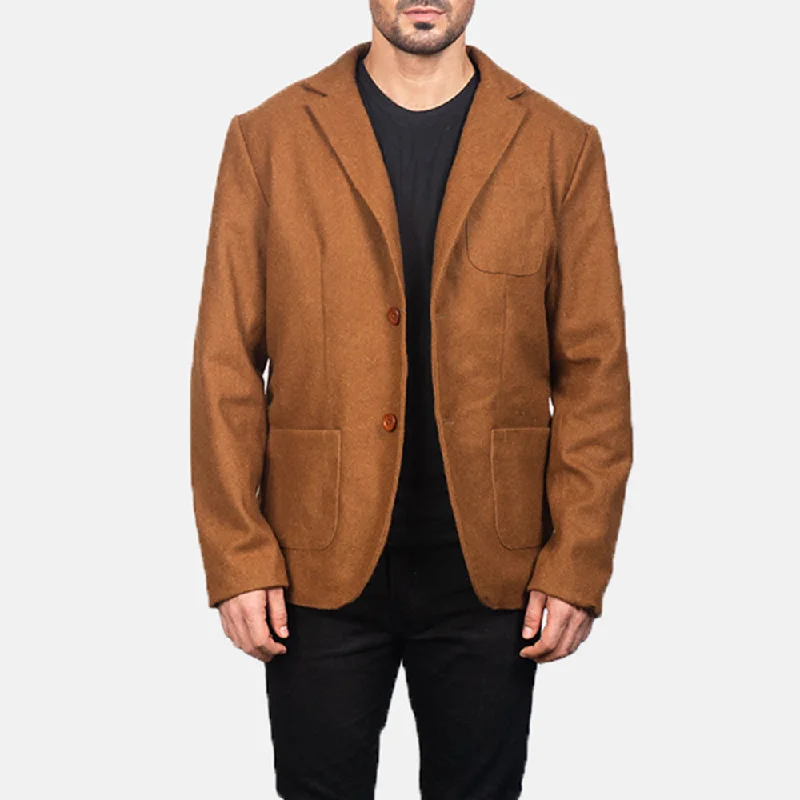 Borges Khaki Wool Blazer