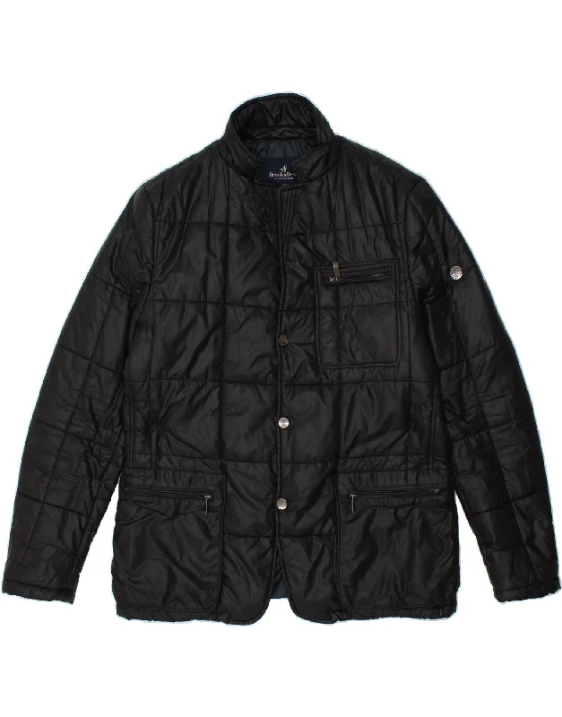 BROOKSFIELD Mens Padded Jacket IT 50 Large Black