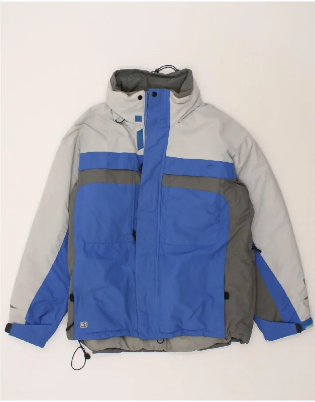 COLUMBIA Mens Padded Jacket UK 40 Large Blue Colourblock Nylon