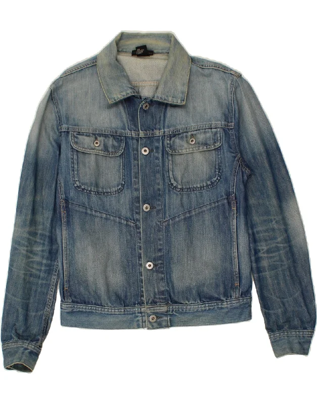 DIESEL Mens Denim Jacket UK 40 Large Blue Cotton