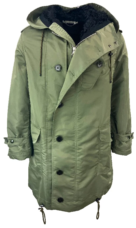 Dries Van Noten Verreli Jacket in Green Khaki