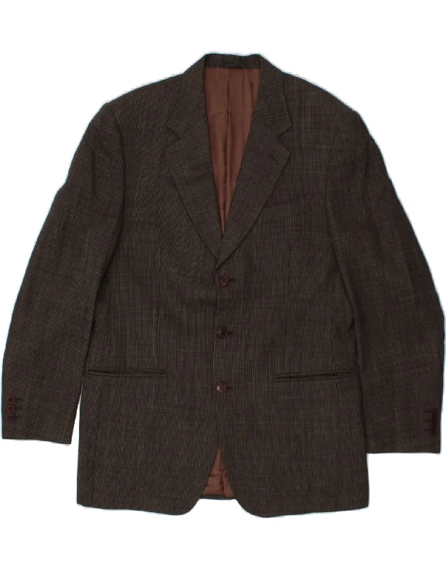 FERRE Mens 3 Button Blazer Jacket UK 38 Medium  Brown