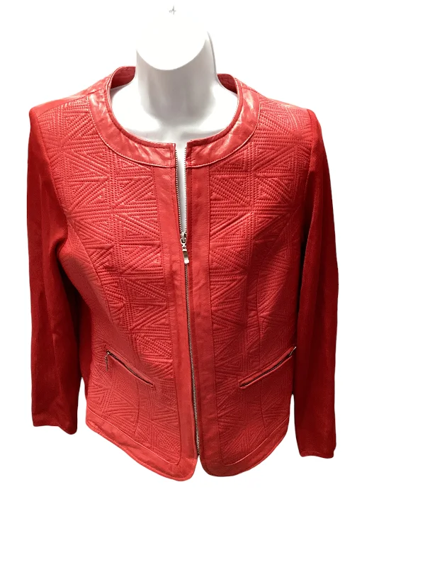 Nygard Women's Leather Jacket Red L