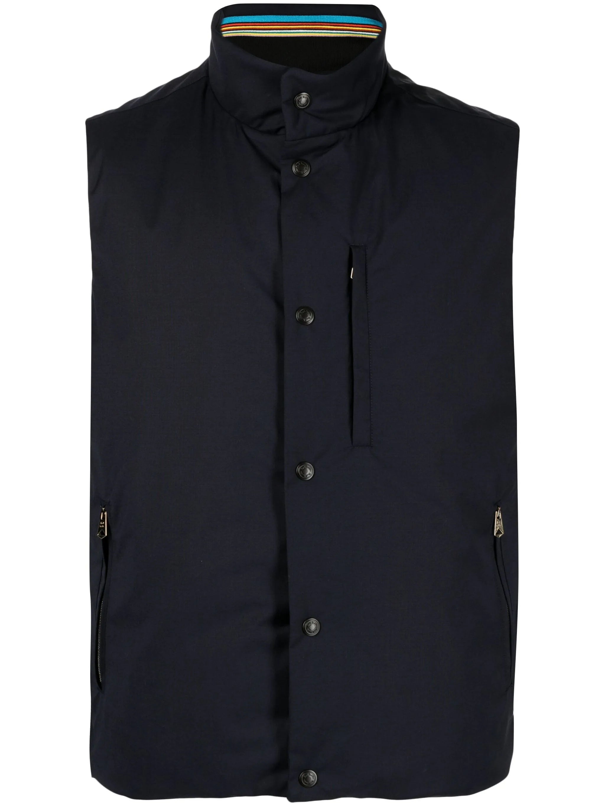 Padded Press-Stud Fastening Vest