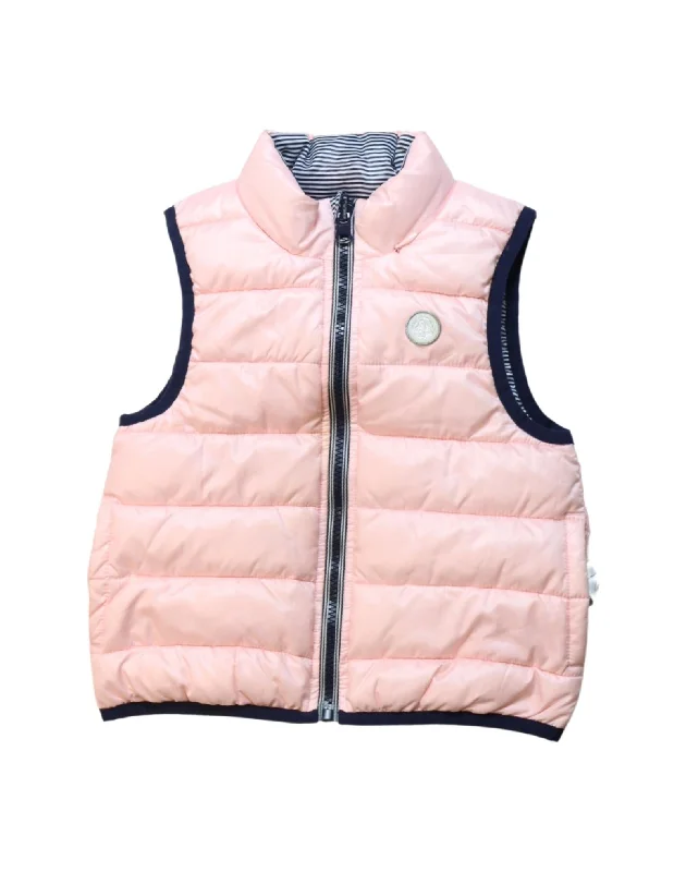 Petit Bateau Reversible Puffer Vest 24M