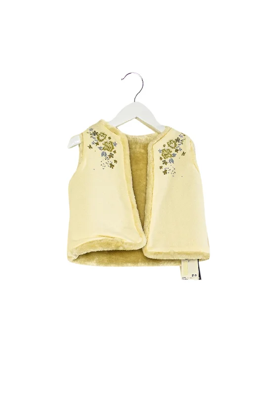 Petit Bateau Reversible Faux Fur Vest 18M