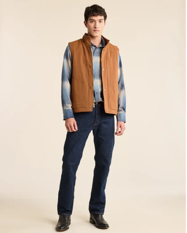 Pine Grove - Canvas Vest<br>Whiskey