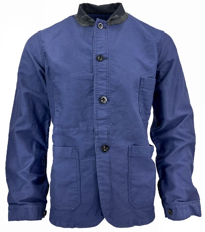 Sacai Moleskin Jacket in Navy