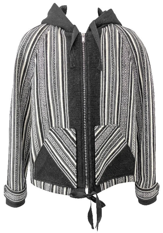 Saint Laurent Baha Jacket in Black/White