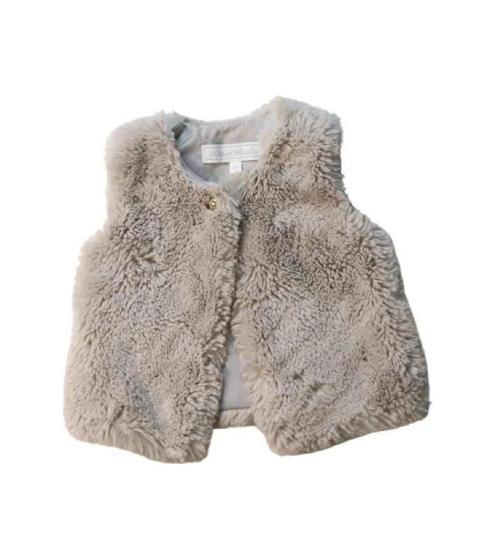 Tartine et Chocolat Faux Fur Vest 12M