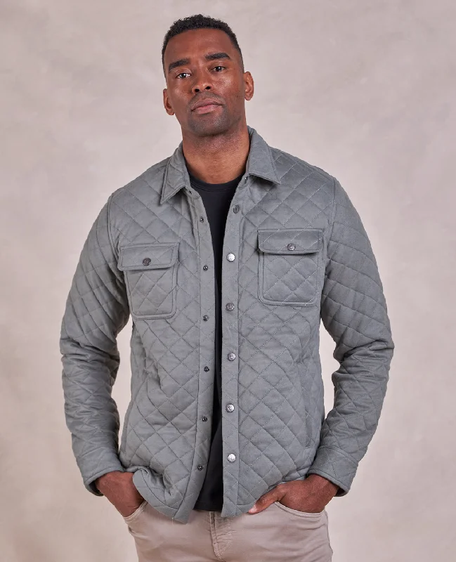 The Pike - Quilted Shirt Jacket - Winter Sage