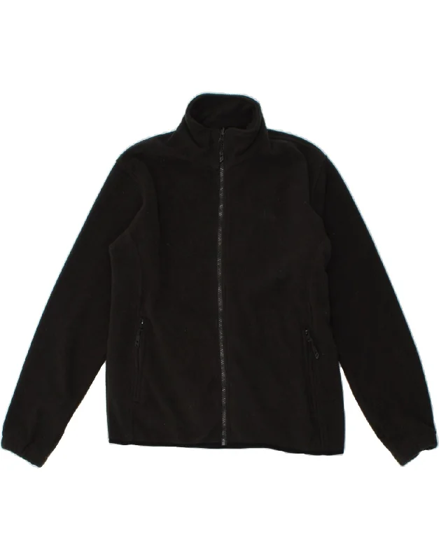 TRESPASS Mens Fleece Jacket UK 34 XS Black Polyester