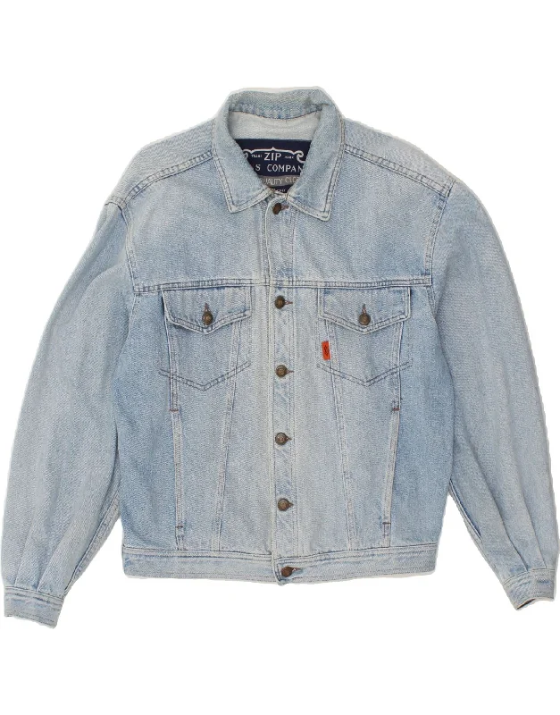 VINTAGE Mens Denim Jacket UK 40 Large Blue