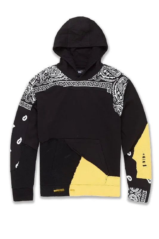 Big Men's Paisley Pullover Hoodie (Pollen)