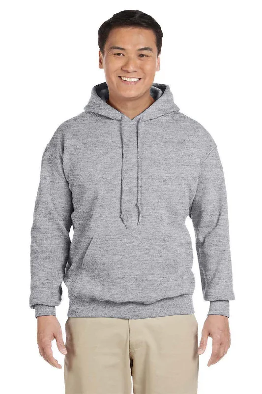 Gildan Mens Pill Resistant Hooded Sweatshirt Hoodie w/ Pouch Pocket - Heather Graphite Grey