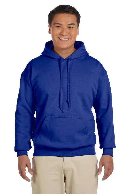 Gildan Mens Pill Resistant Hooded Sweatshirt Hoodie w/ Pouch Pocket - Royal Blue