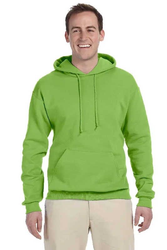 Jerzees Mens NuBlend Pill Resistant Fleece Hooded Sweatshirt Hoodie w/ Pouch Pocket - Kiwi Green