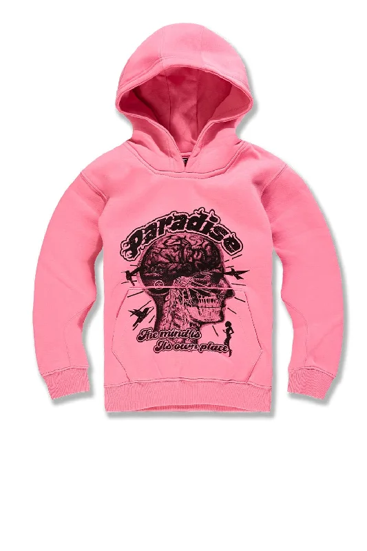 Kids Cranial Paradise Pullover Hoodie (Pink)