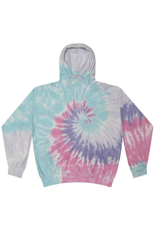 Tie-Dye Mens Cloud Hooded Sweatshirt Hoodie w/ Pouch Pocket - Unicorn