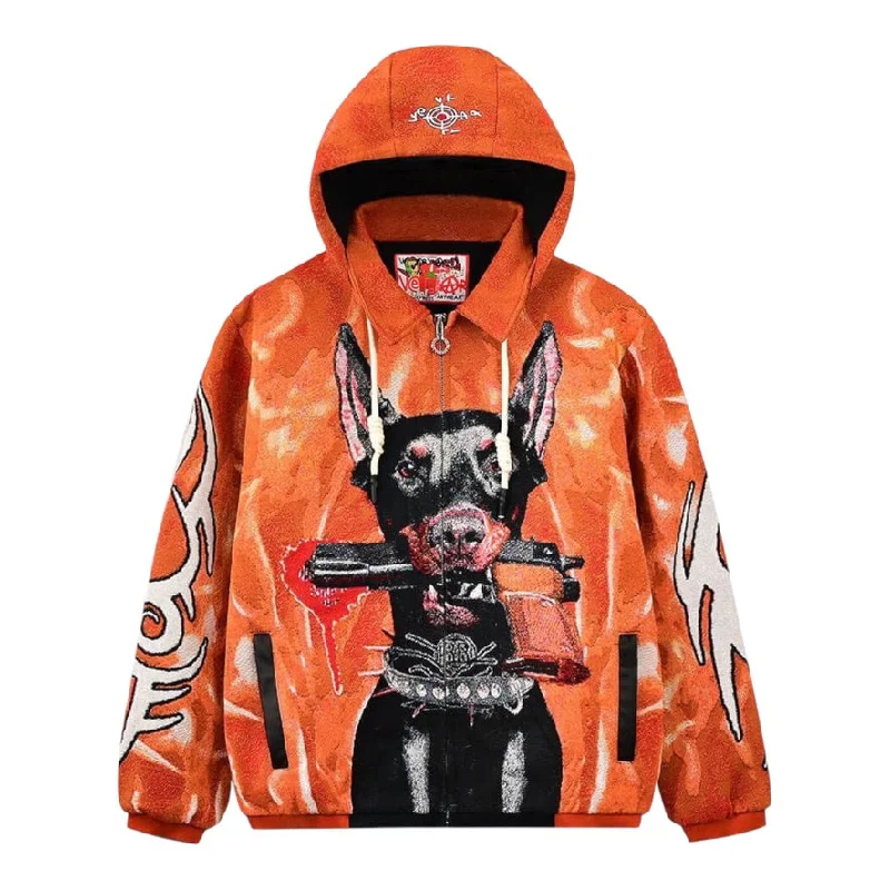 VERY RARE: Doberman Zip Down Hoodie